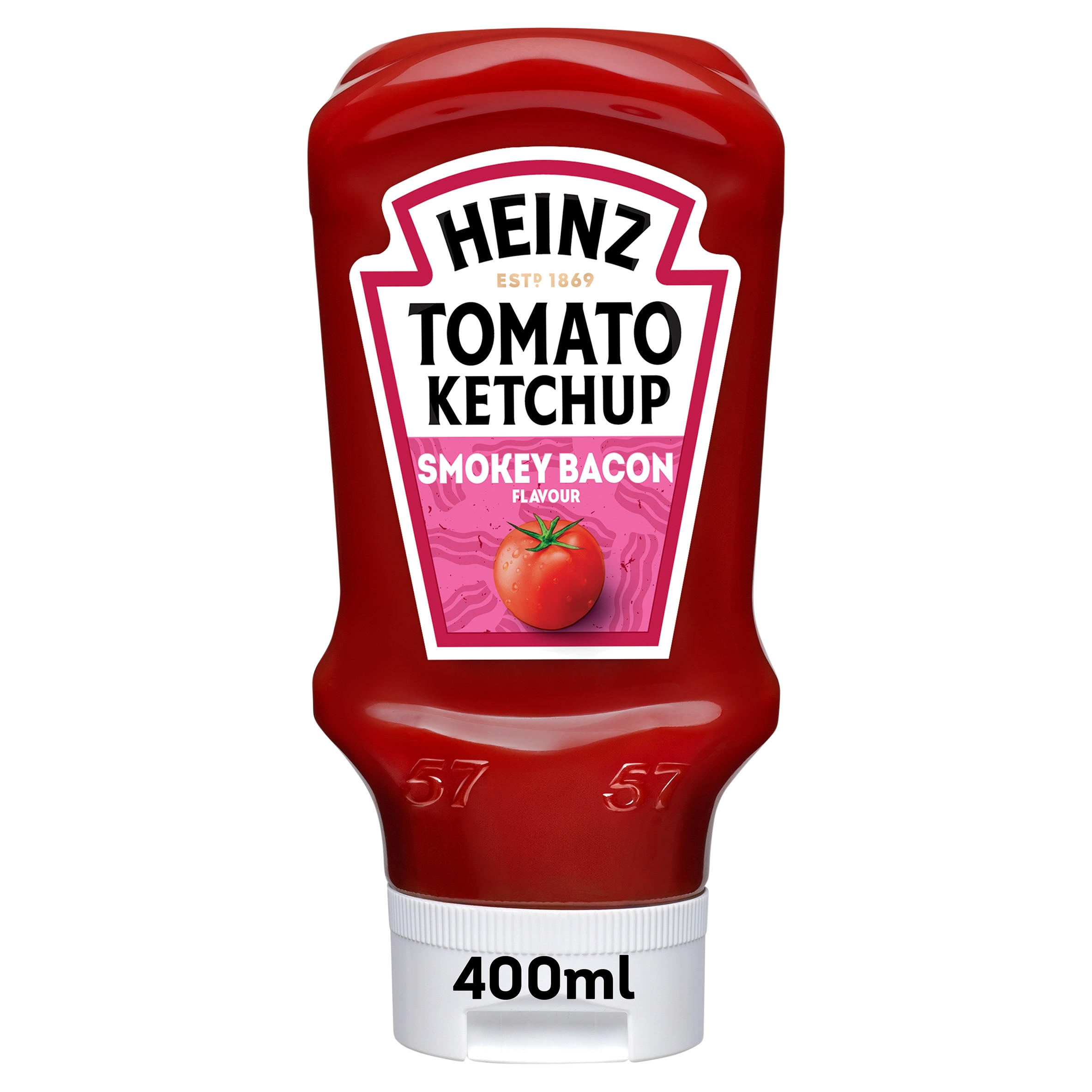 Heinz Tomato Ketchup Smokey Bacon Flavour 460g Table Sauce Iceland