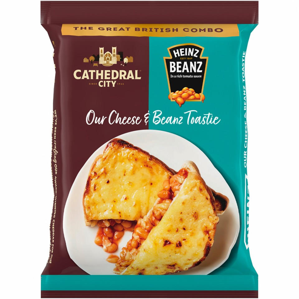 Heinz/Cathedral City Our Cheese & Heinz Beanz Toastie | Frozen Snacks ...