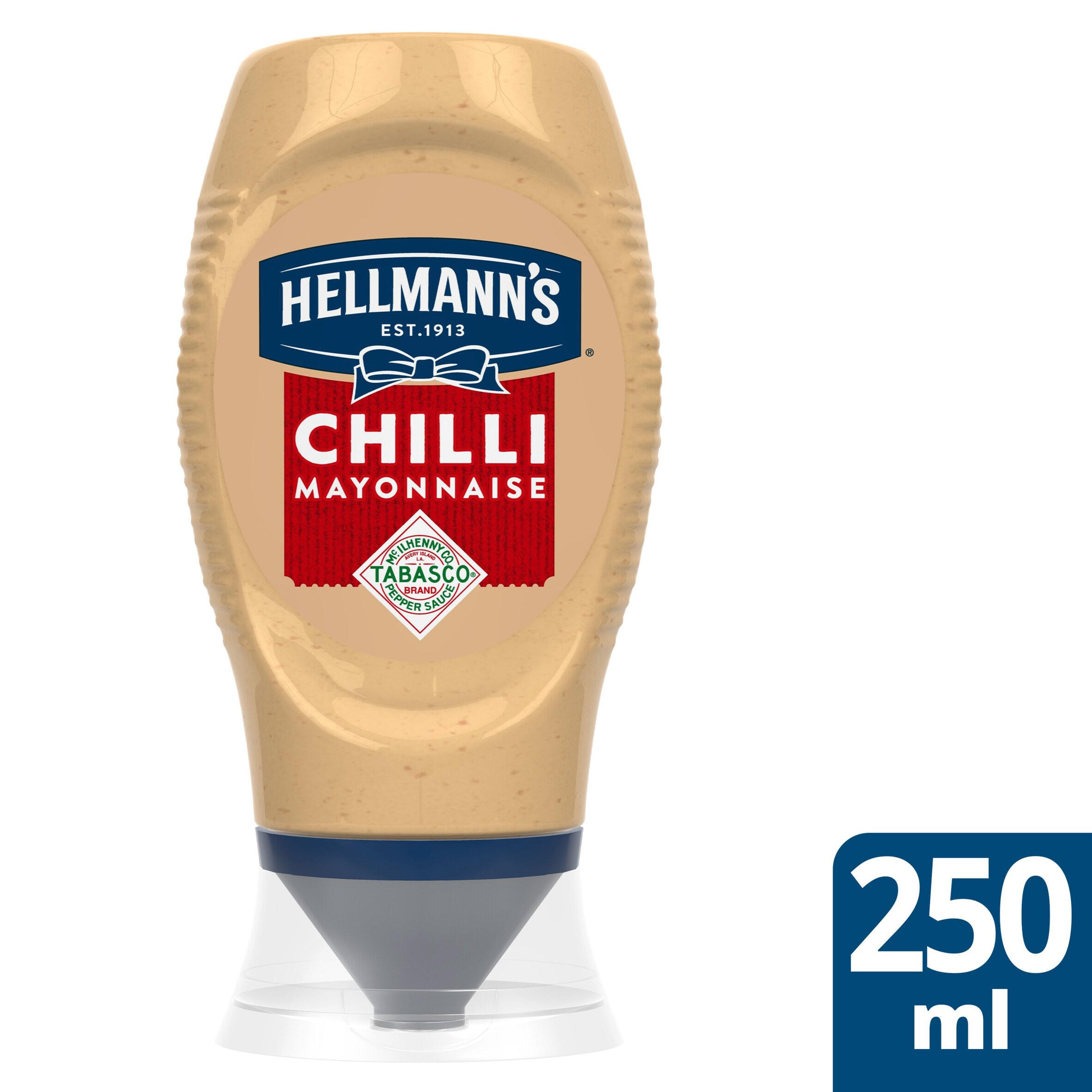 Hellmann's Tabasco Chilli Mayonnaise 250 Ml | Salad Cream & Mayonnaise ...