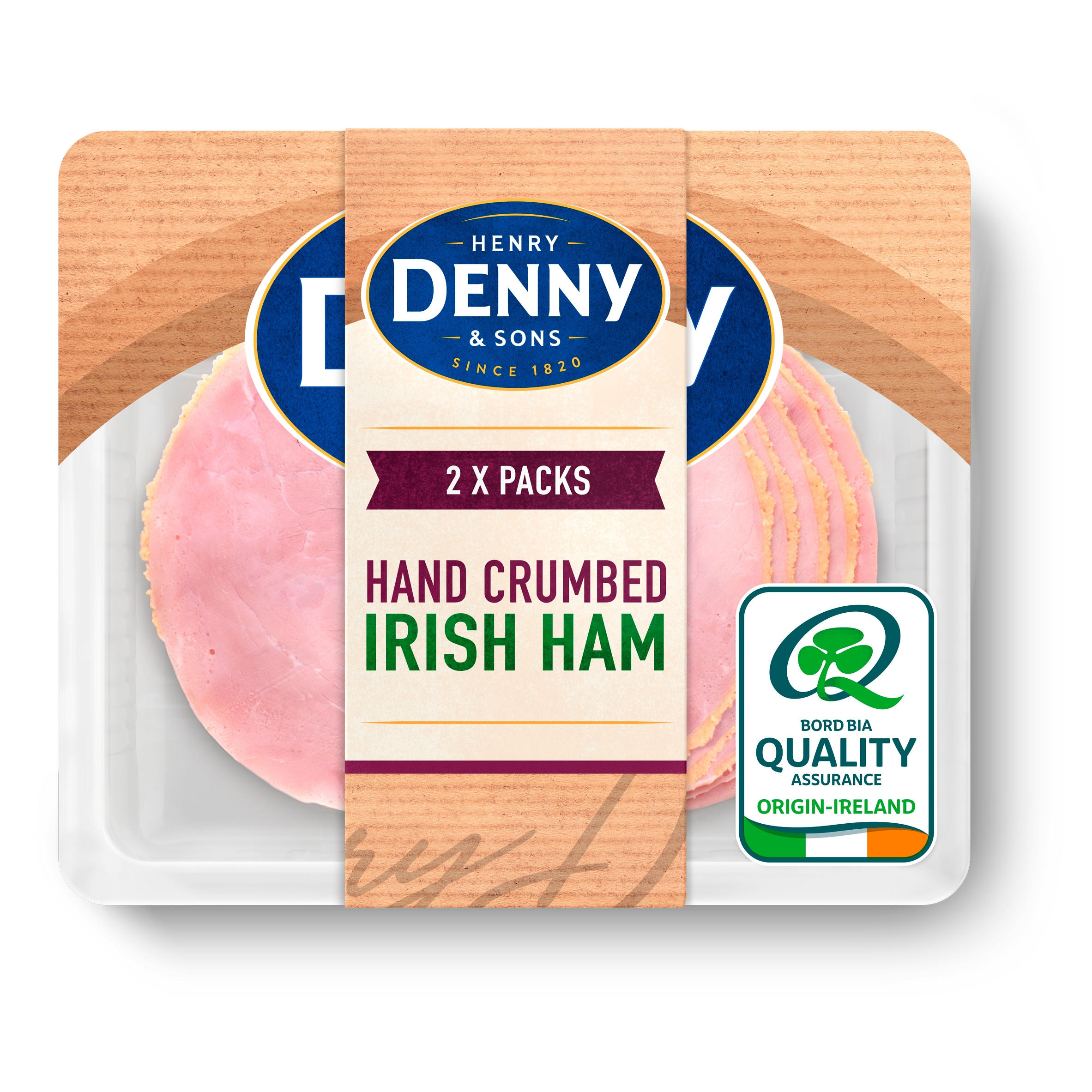 Henry Denny & Sons Slow Cooked Crumbed Irish Ham Twinpack 2 x 80g Ham