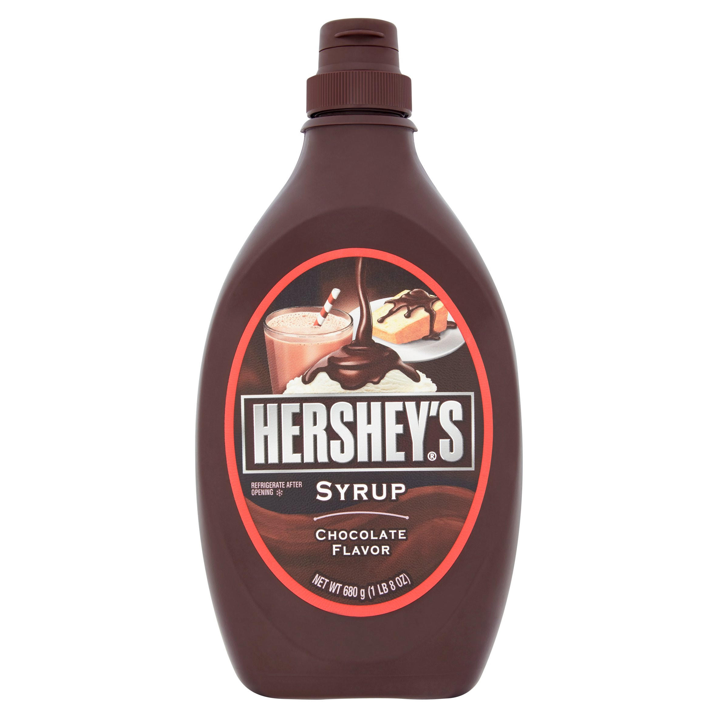 Hershey's Chocolate Flavour Syrup Topping 680g, folic acid free
