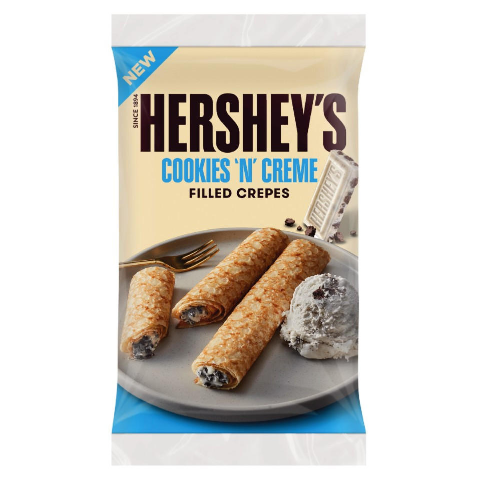 Hershey's Hershey's Cookies 'N' Creme Filled Crepes 192g Croissants