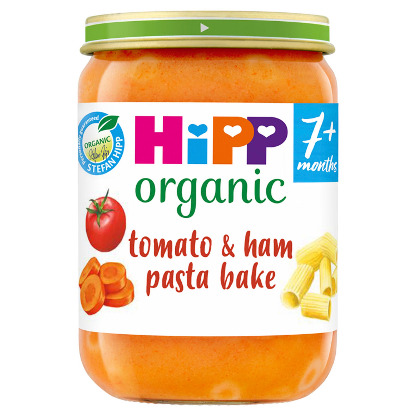 HiPP Organic Tomato & Ham Pasta Bake Baby Food Jar 7+ Months 190g