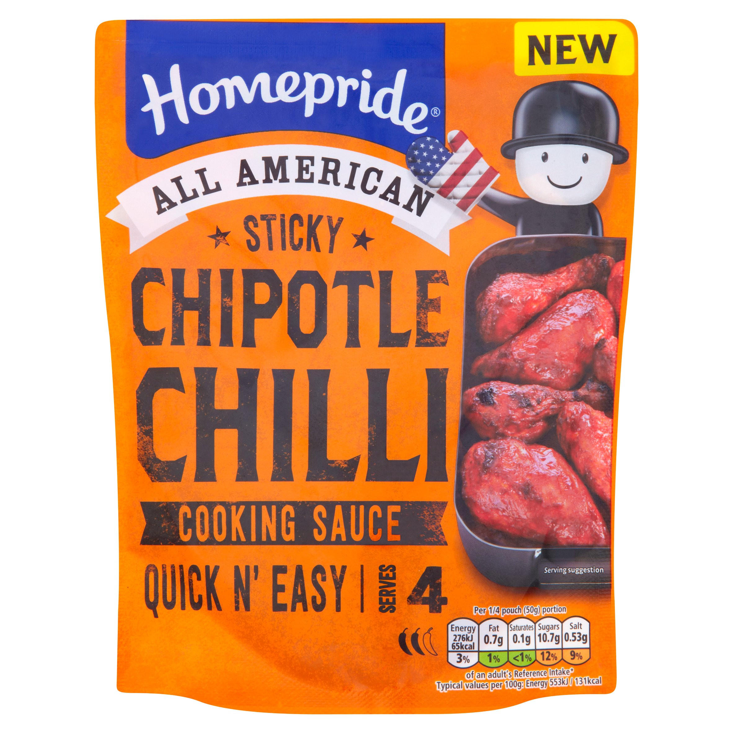 Homepride American Chipotle Chilli Cooking Sauce 200g Traditional
