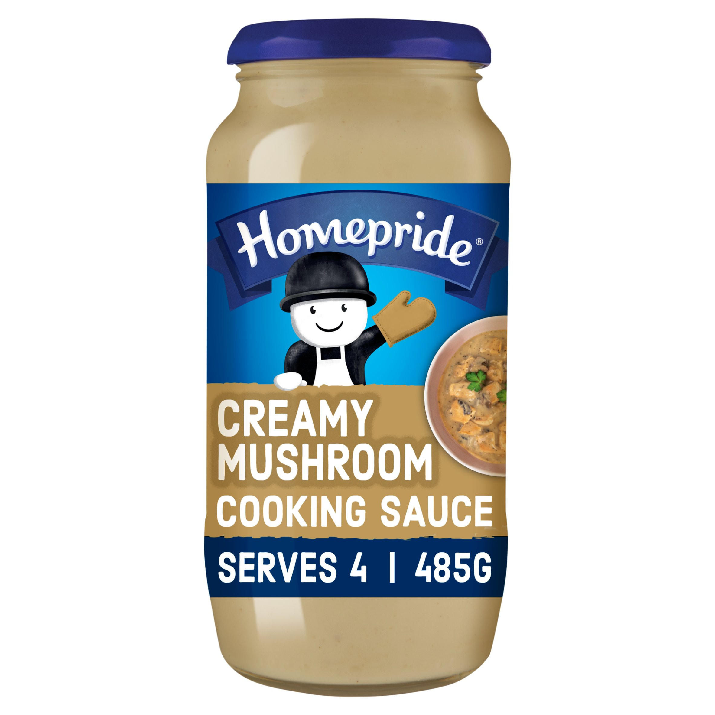 Homepride Creamy Mushroom Cooking Sauce 485g, folic acid free