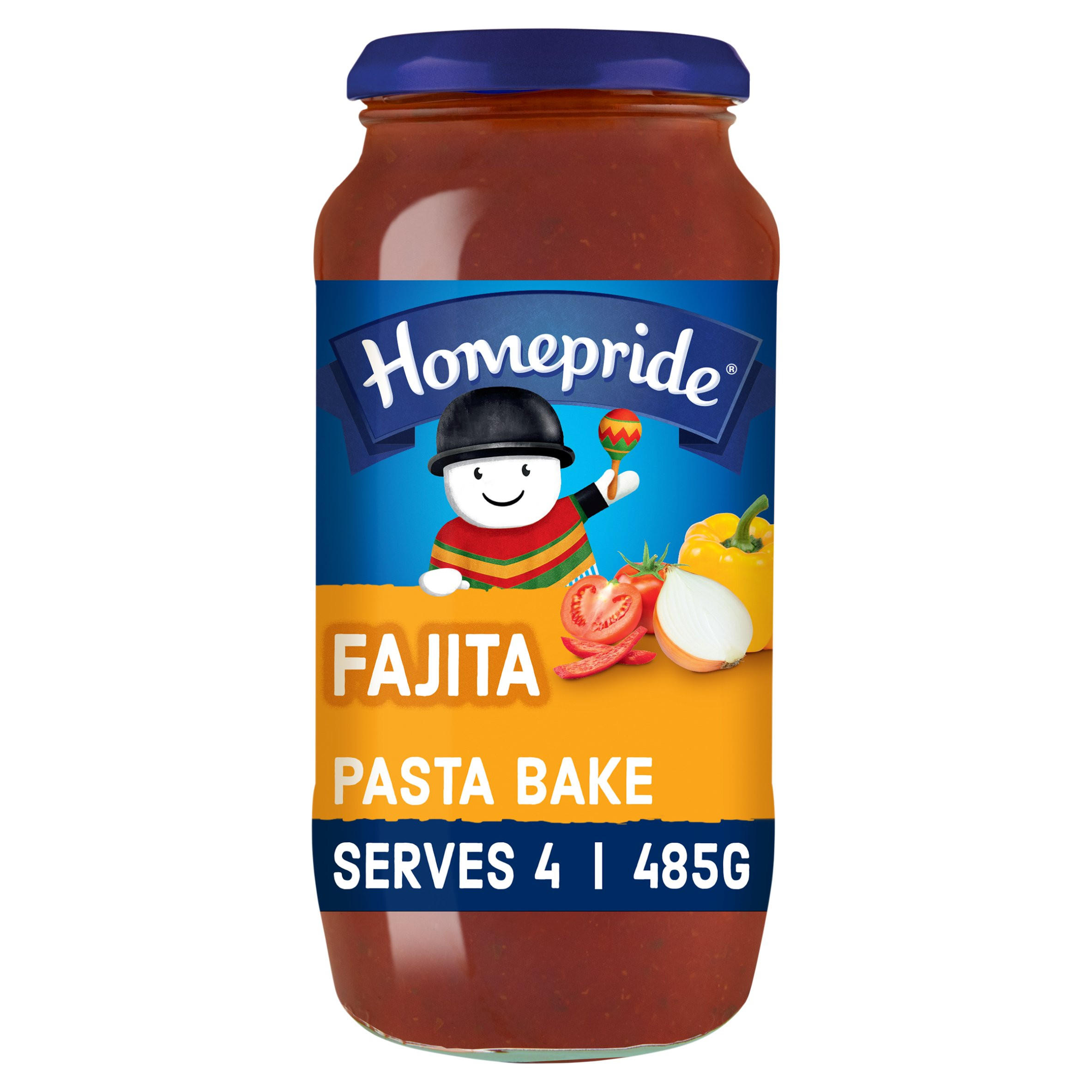 Homepride Fajita Pasta Bake Sauce 485g, folic acid free