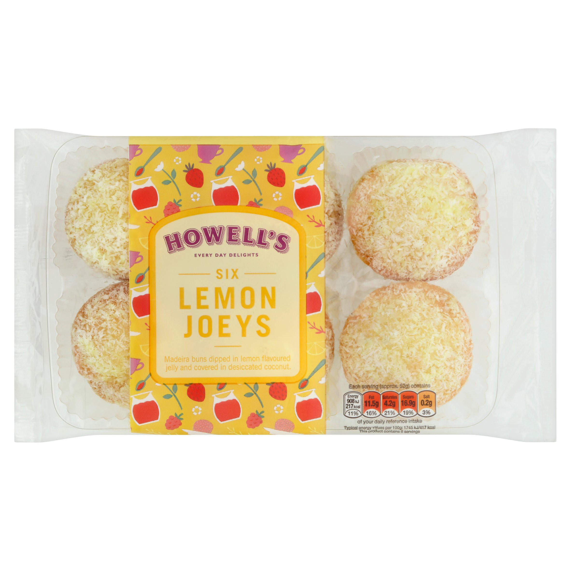 Howell's Six Lemon Joeys 310g | Muffins & Mini Bites | Iceland Foods