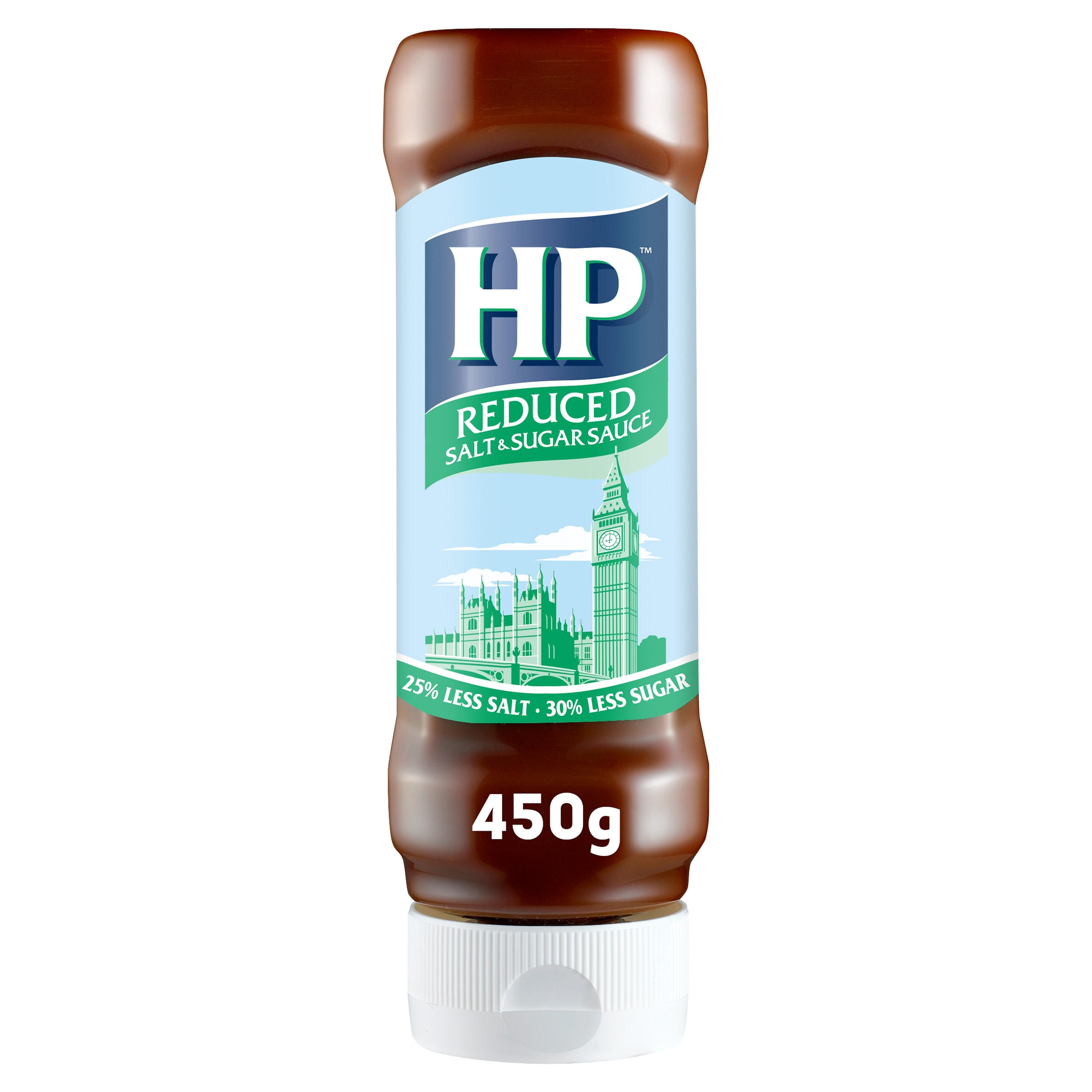 HP Reduced Salt & Sugar Brown Sauce 450g, folic acid free