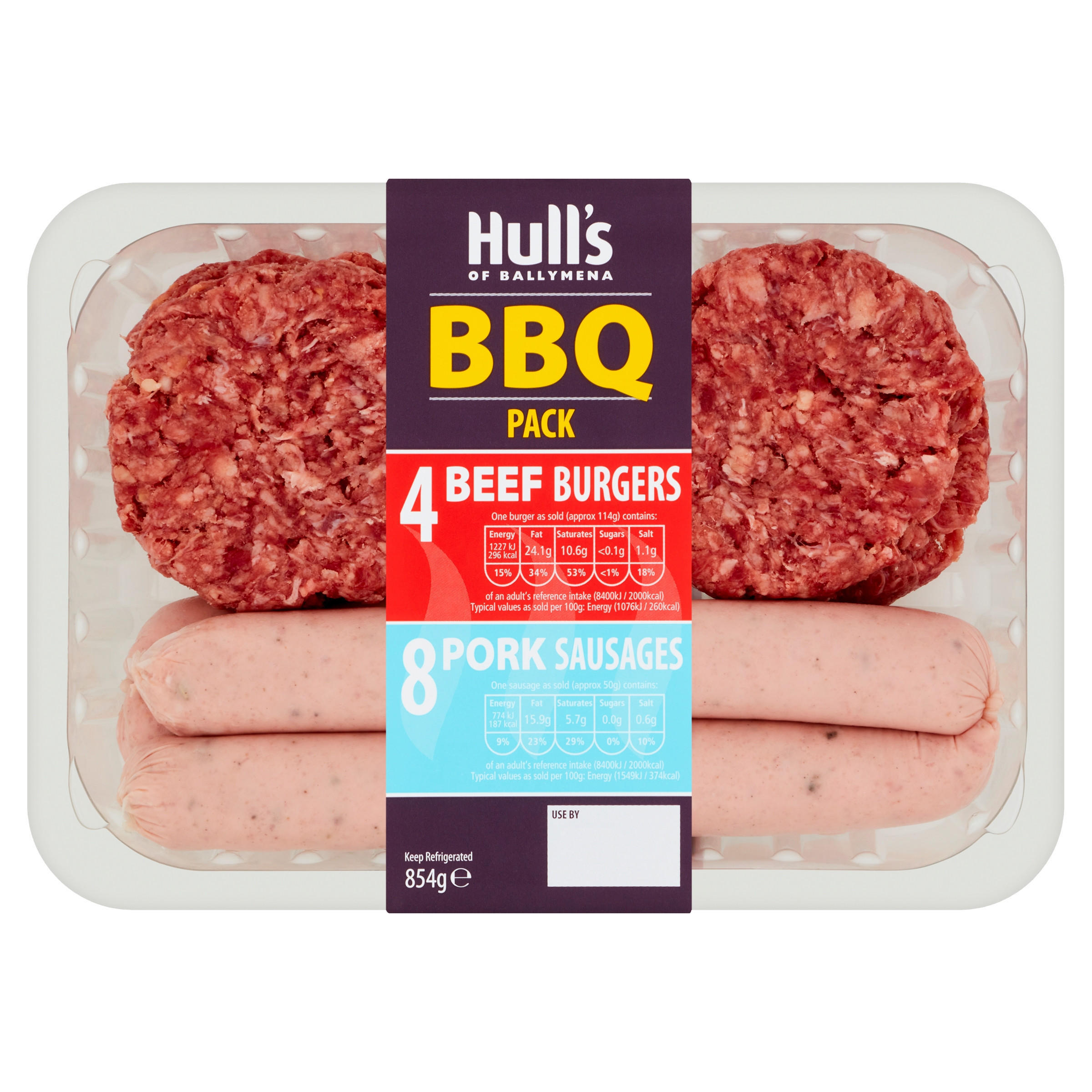 Hull's of Ballymena BBQ Pack 854g BBQ Meat Iceland Foods
