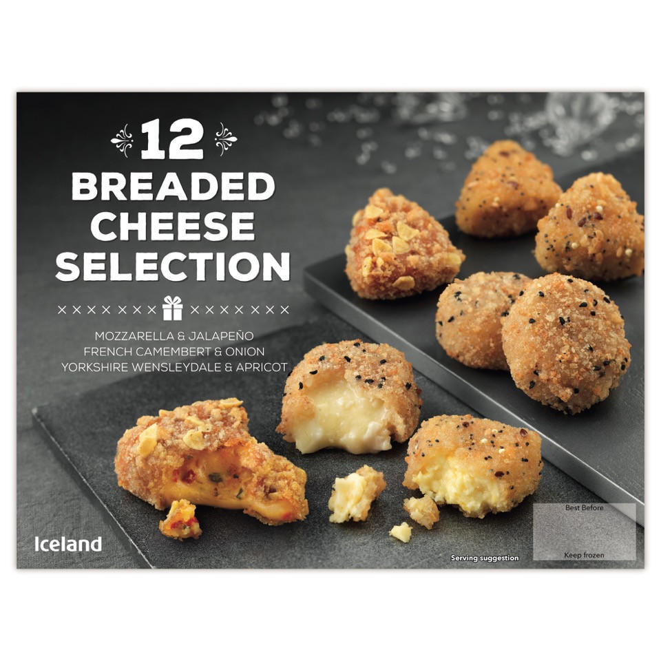 Iceland 12 Breaded Cheese Selection 300g Frozen Party Food Iceland