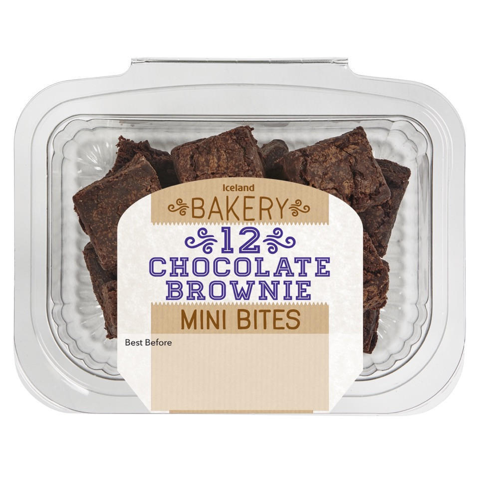 Iceland 12 Chocolate Brownie Mini Bites Muffins & Mini Bites