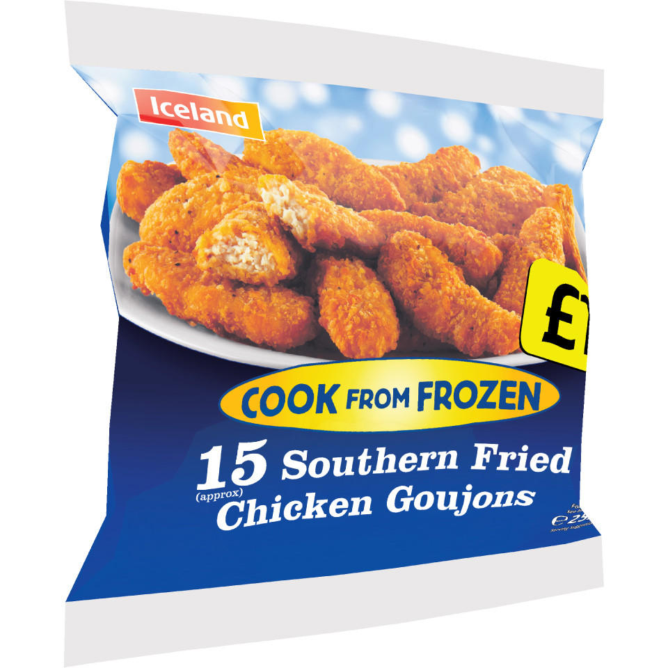 Iceland 15 Southern Fried Chicken Goujons 252g | Christmas ...