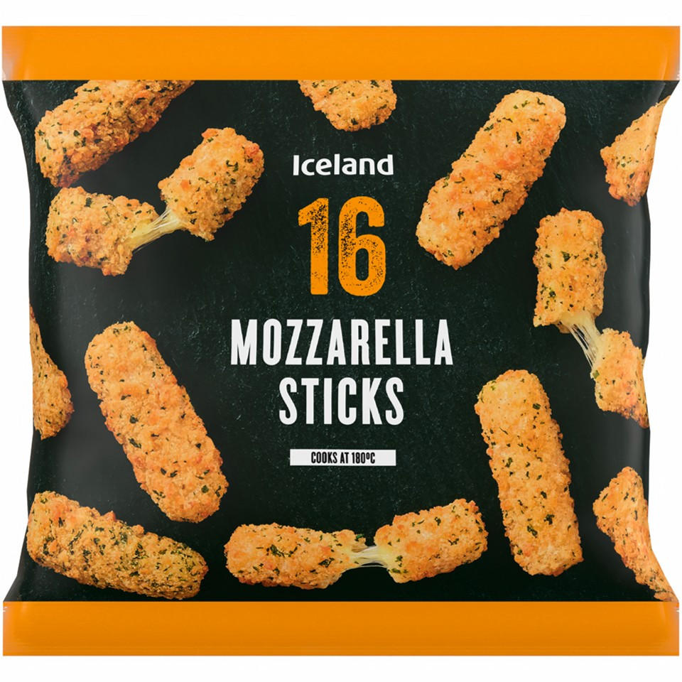 Iceland 16 Approx Mozzarella Sticks 240g Party Food And Platters Iceland Foods