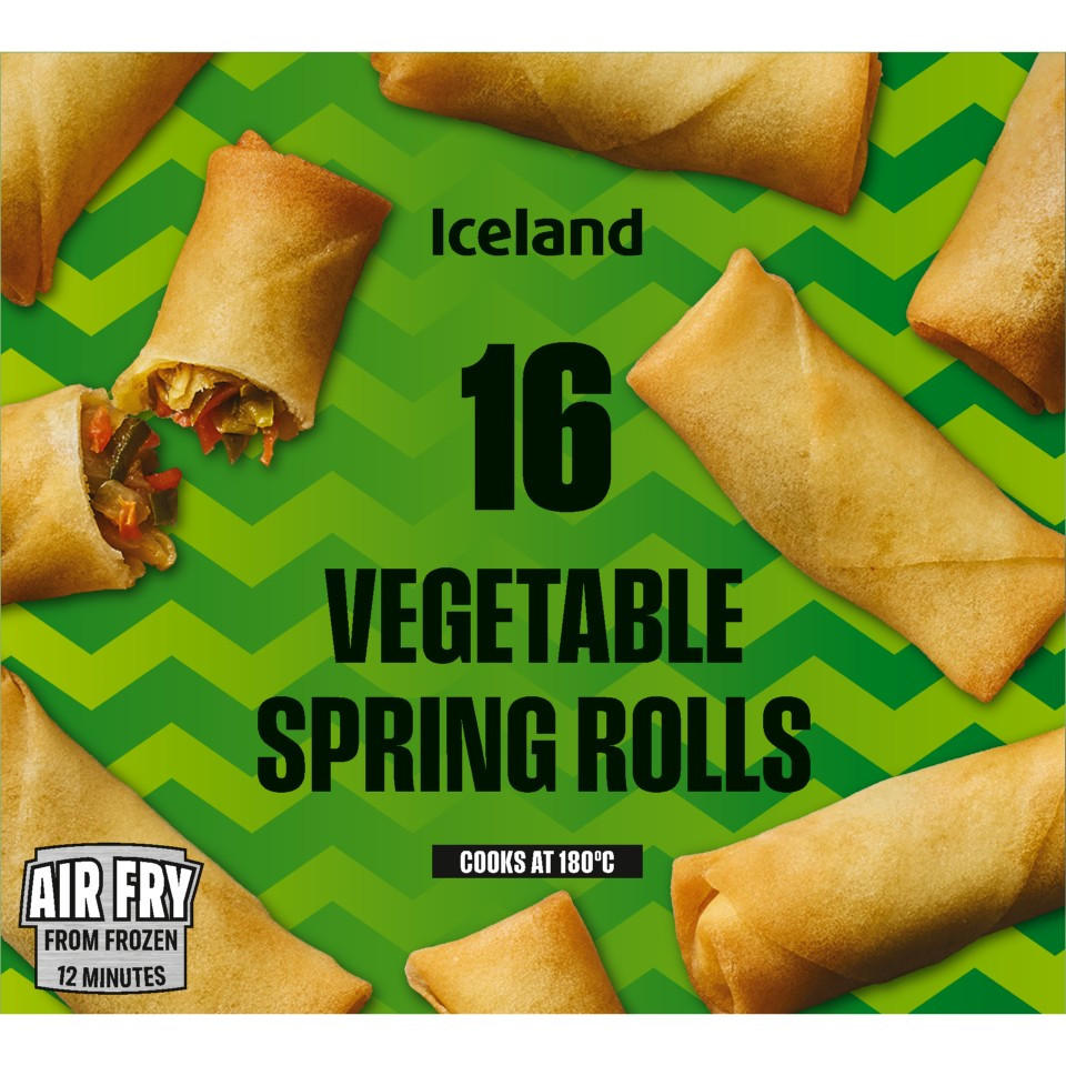Iceland 16 (APPROX.) Vegetable Spring Rolls 400g
