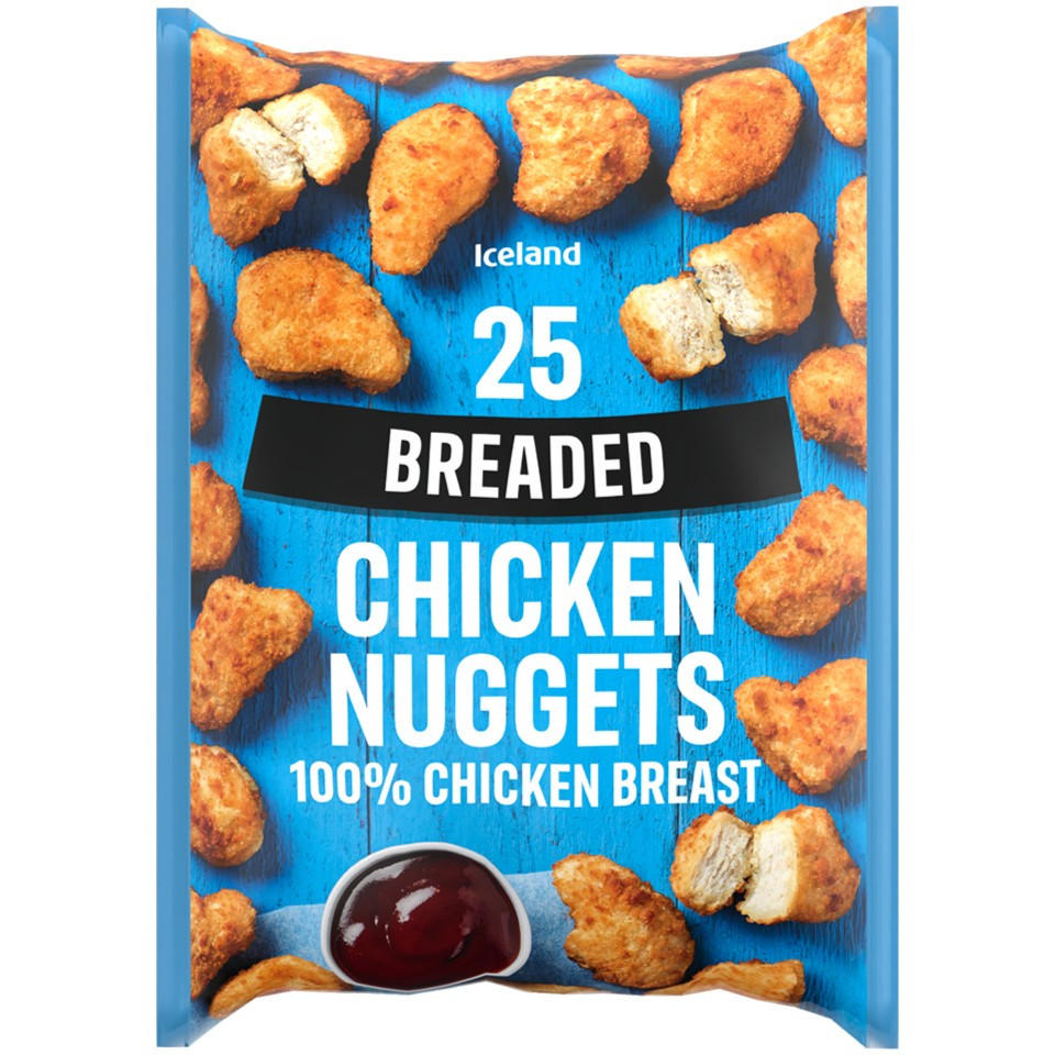 Iceland 25 (approx.) Breaded Chicken Nuggets 350g