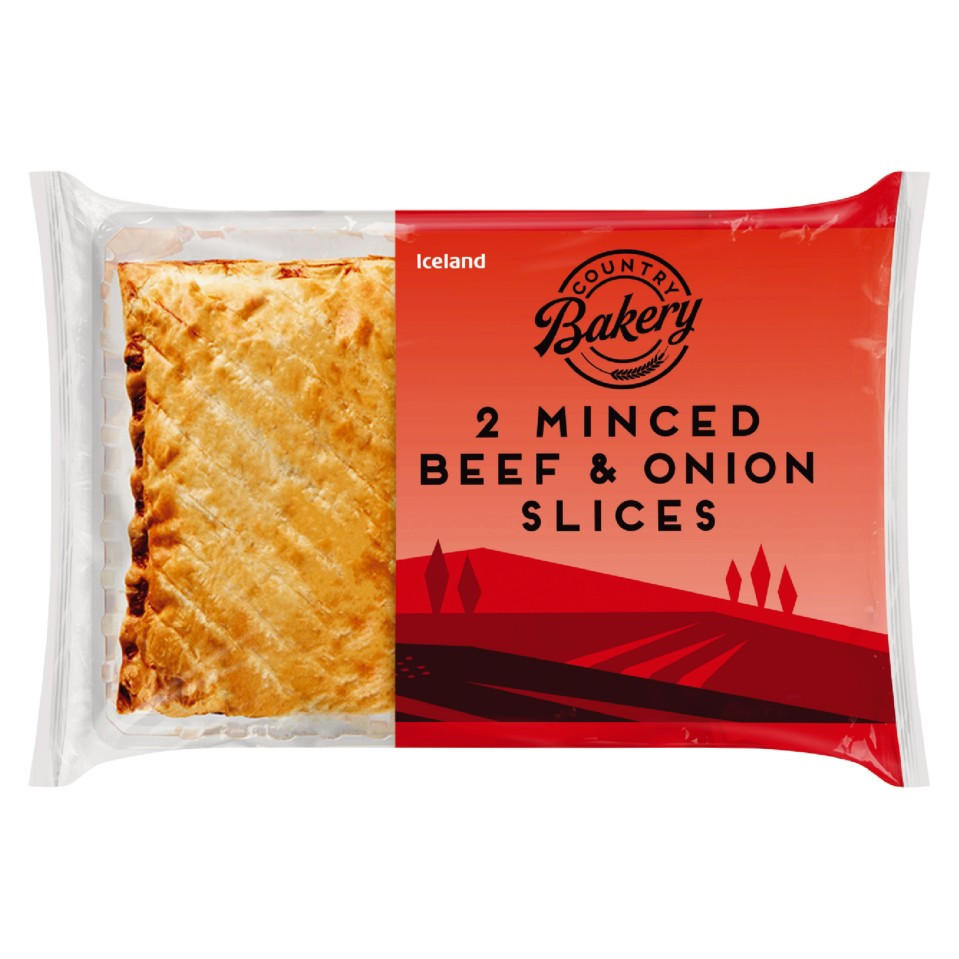 Iceland 2 Minced Beef and Onion Slices 260g Slices & Pasties Iceland Foods