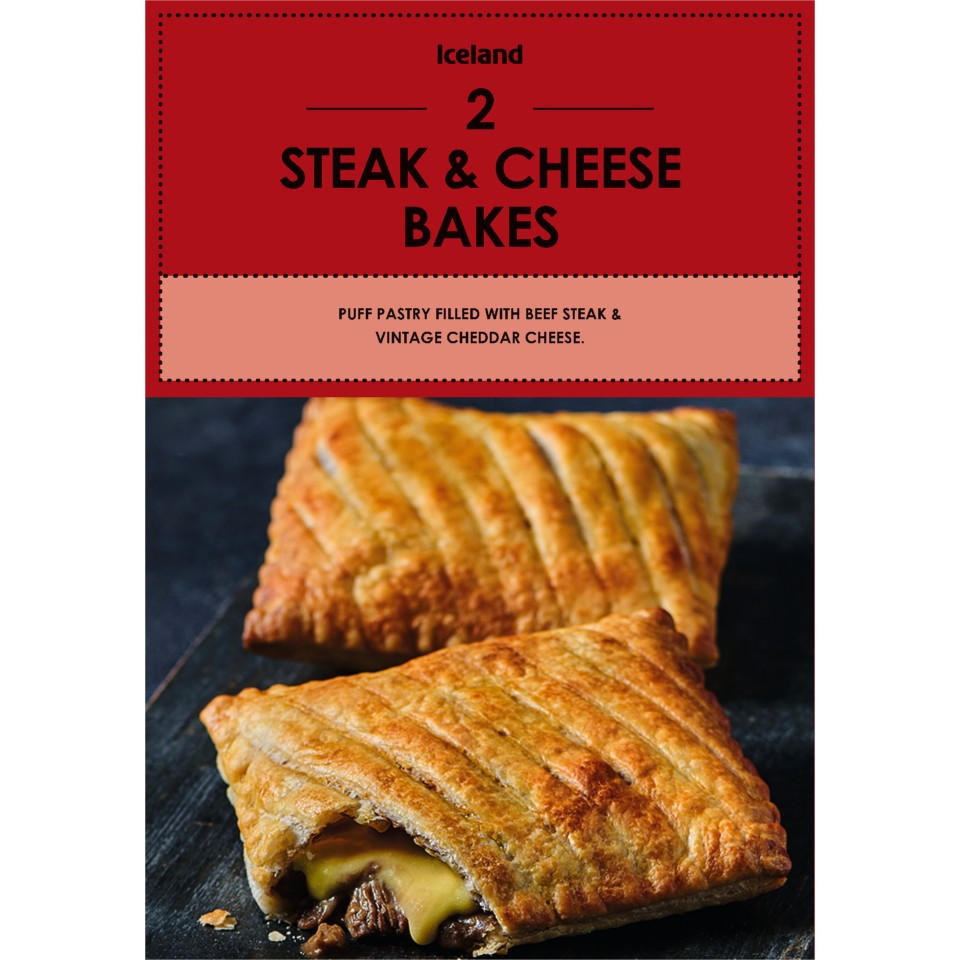 Iceland 2 Steak & Cheese Bakes 280g