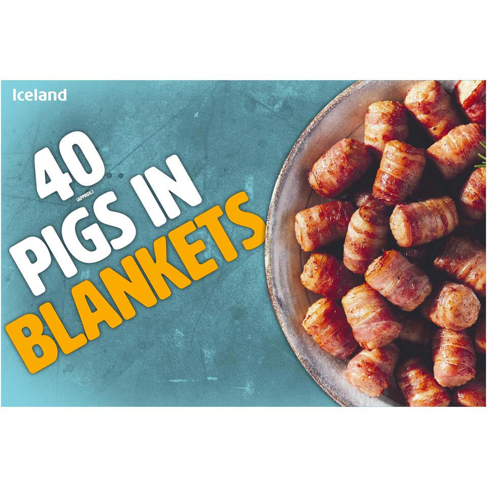 Iceland 40 Approx Pigs In Blankets 840g Sausages Iceland Foods