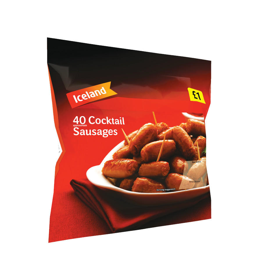 Iceland 40 Cocktail Sausages 440g Sausages Iceland Foods
