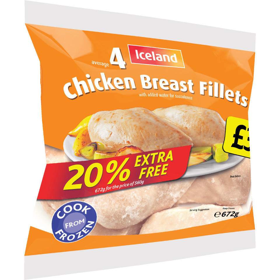 Iceland 4 Chicken Breast Fillets 672g Chicken Iceland Foods