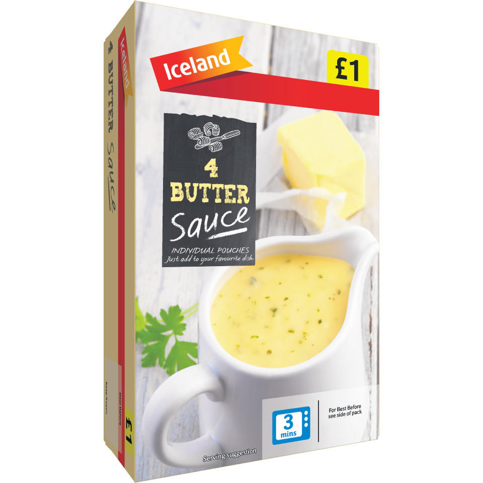 Iceland 4 Individual Packs Butter Sauce 600g Iceland Foods