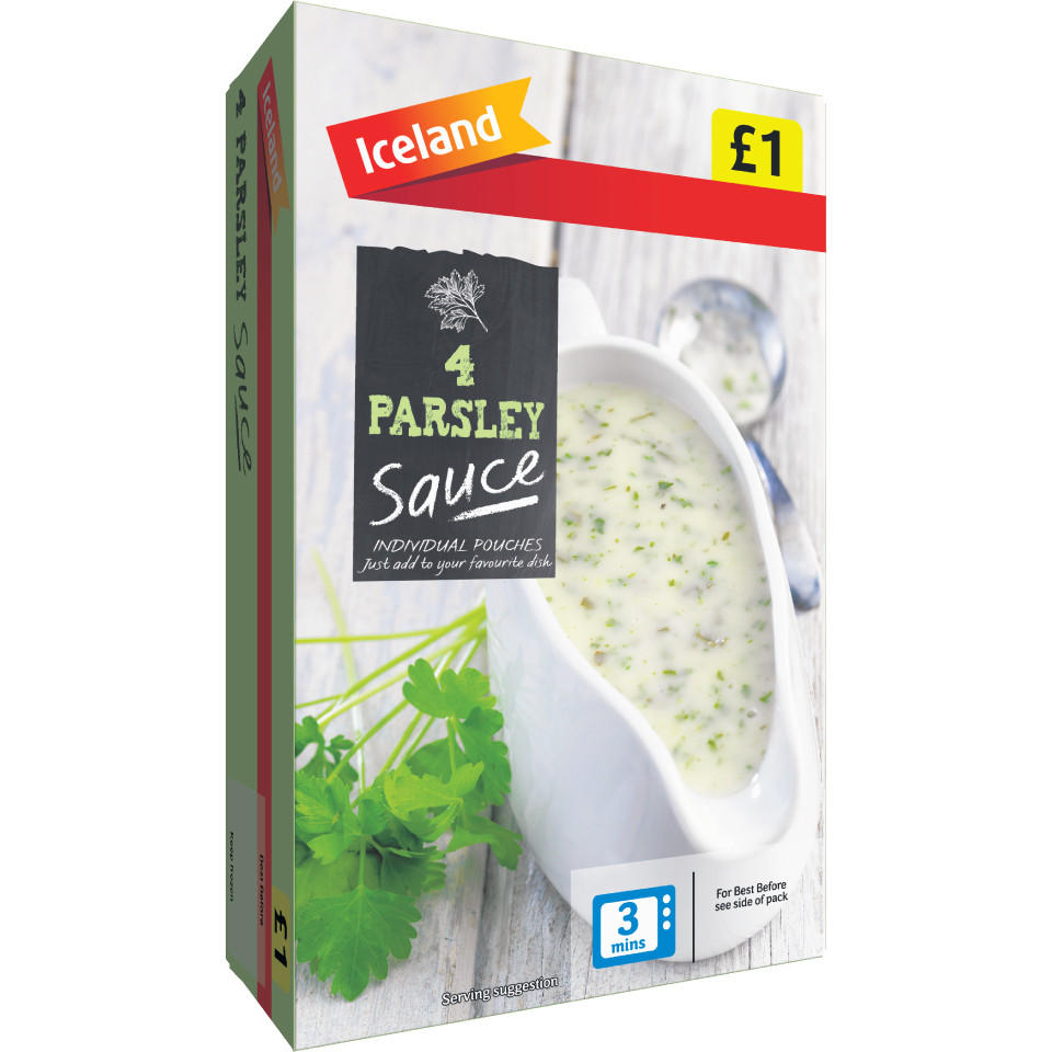 Iceland 4 Individual Packs Parsley Sauce 600g Iceland Foods