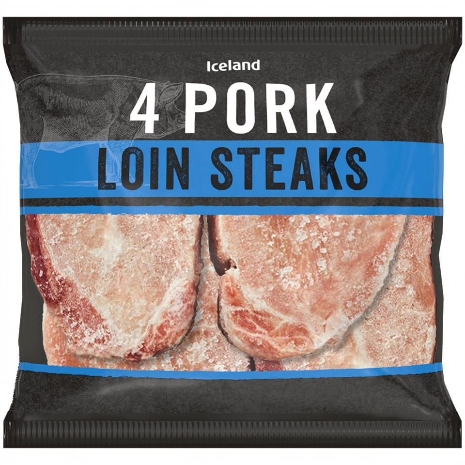 Iceland 4 Pork Loin Steaks 500g Pork & Gammon Iceland Foods