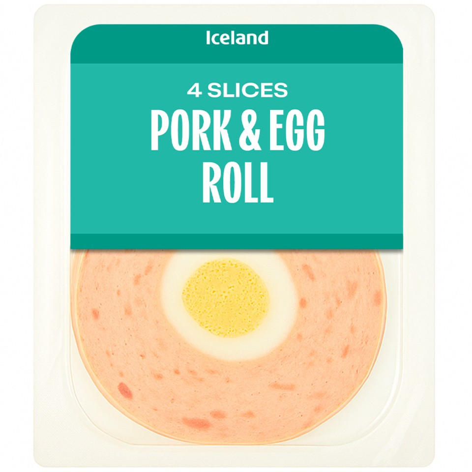 Iceland 4 Slices (Approx.)Pork & Egg Roll 60g