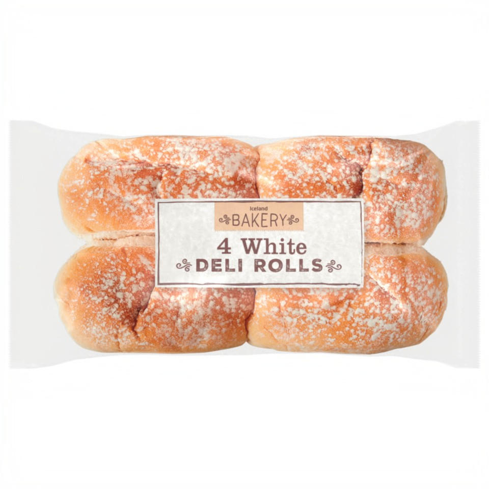 Iceland 4 White Deli Rolls