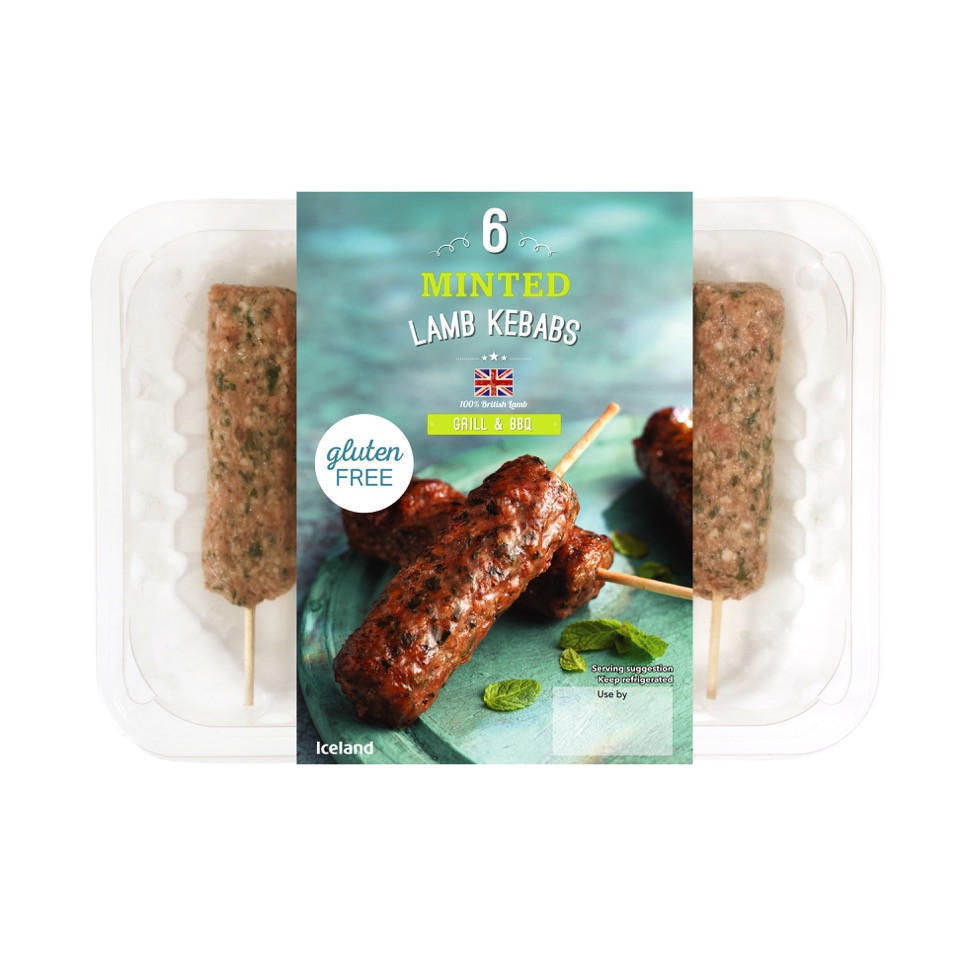 Iceland 6 Minted Lamb Kebabs 360g Lamb Iceland Foods