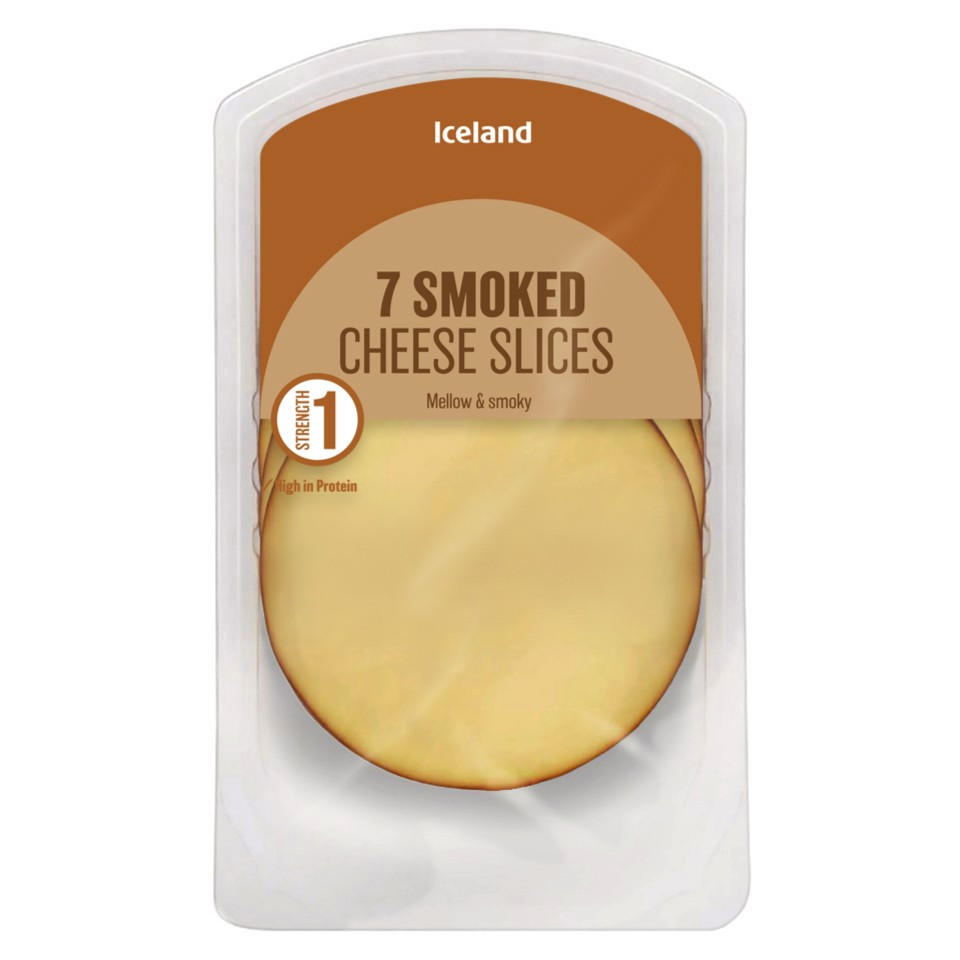 Iceland 7 Smoked Cheese Slices 150g Grated & Sliced Cheese Iceland