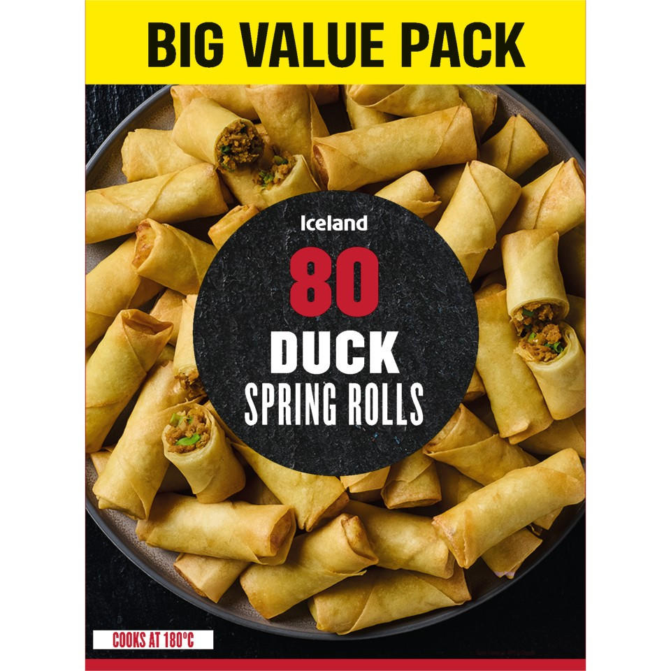 Iceland 80 (APPROX.) Duck Spring Rolls 2.0kg