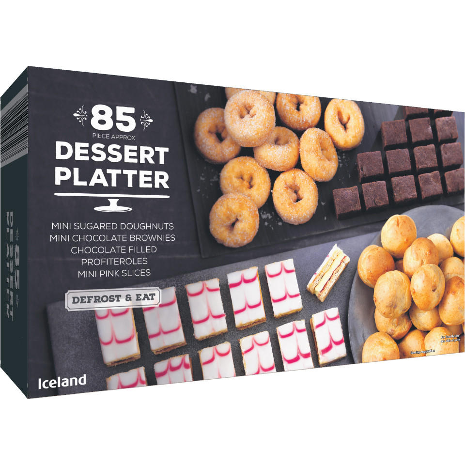 Iceland 85 Piece Dessert Platter 993g | Frozen Party Food | Iceland Foods