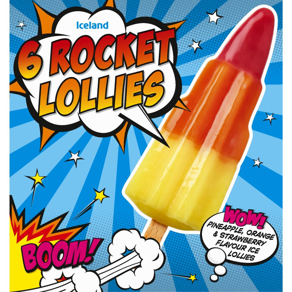Iceland 6 Rocket Lollies 360g Ice Lollies Iceland Foods
