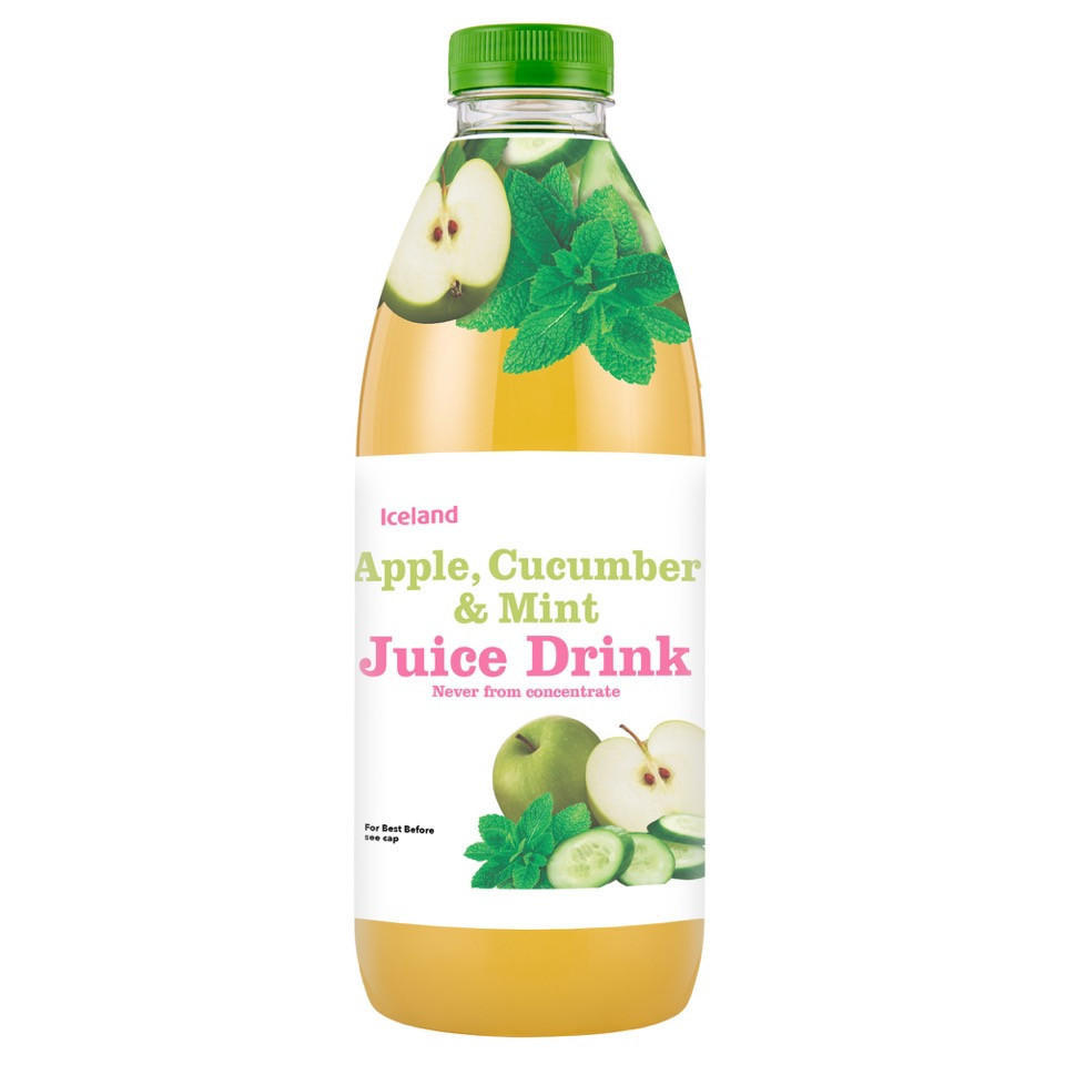Iceland Apple, Cucumber and Mint Juice 1L Fruit Juice Iceland Foods
