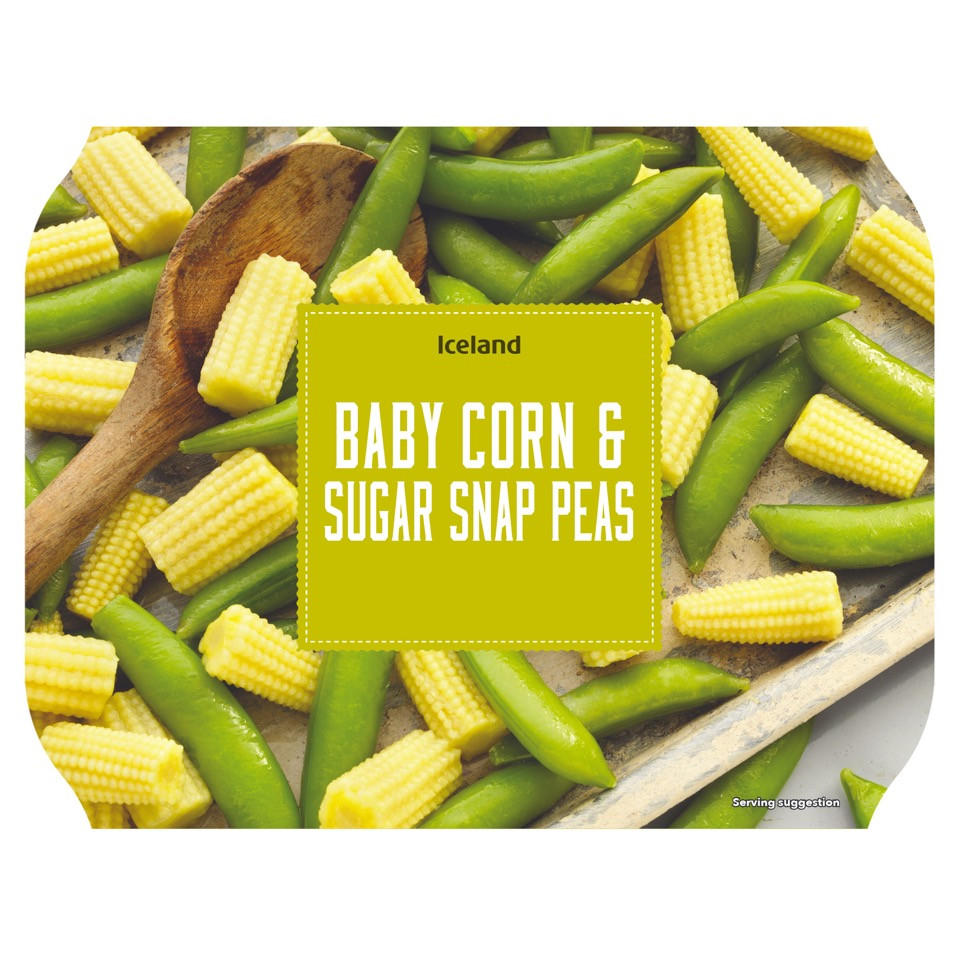 Iceland Baby Corn & Sugar Snap Peas 400g Vegetables Iceland Foods