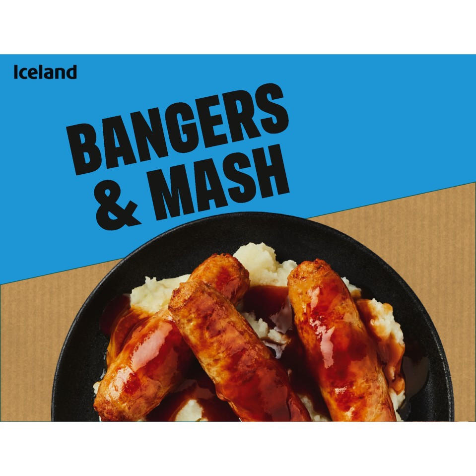 Iceland Bangers and Mash 400g Traditional Iceland Foods