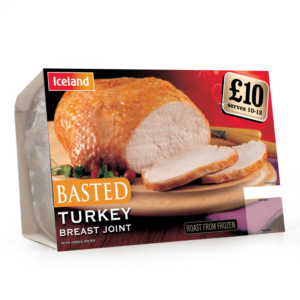 Iceland Basted Turkey Breast Joint 1.7Kg Chicken and Turkey Iceland Foods