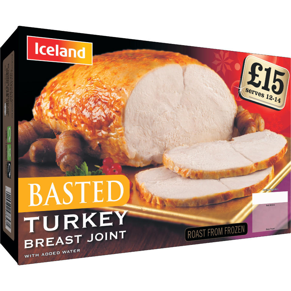 Iceland Basted Turkey Breast Joint 2.6Kg Chicken and Turkey Iceland