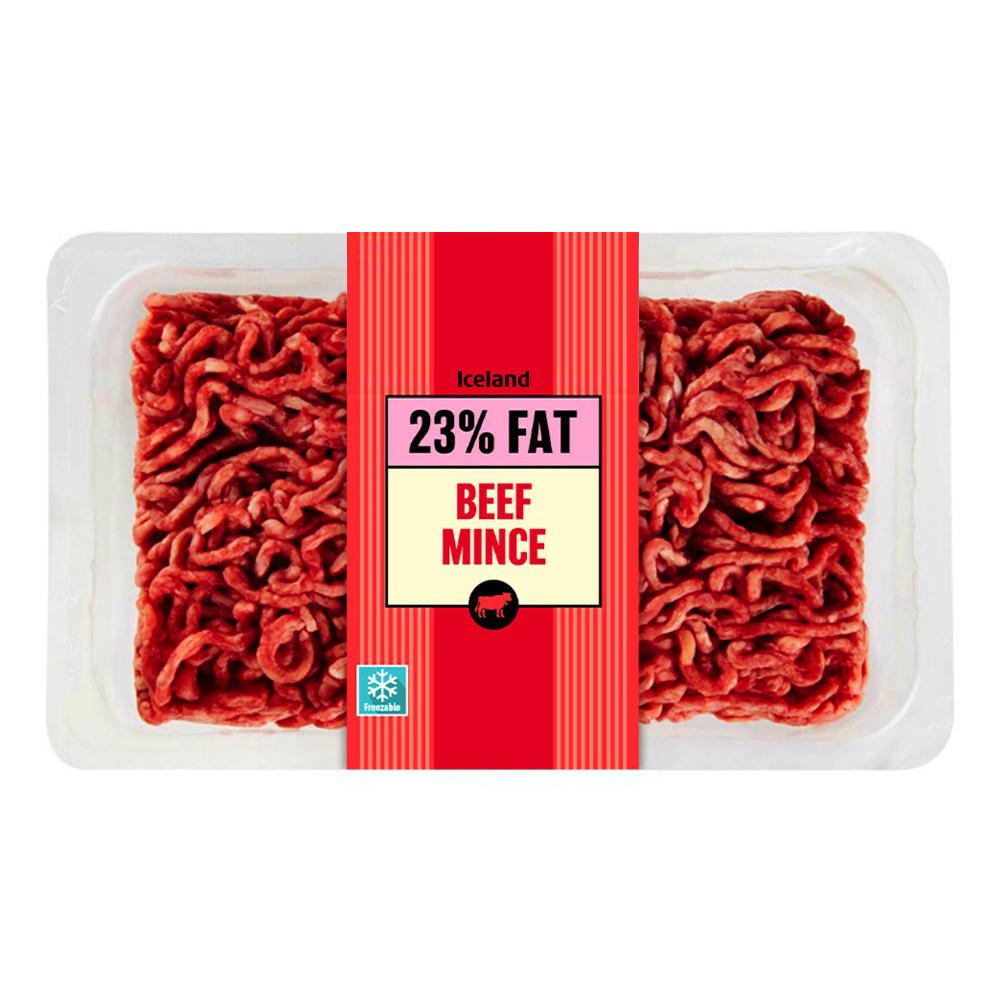 Iceland Beef Mince 23% Fat 450g