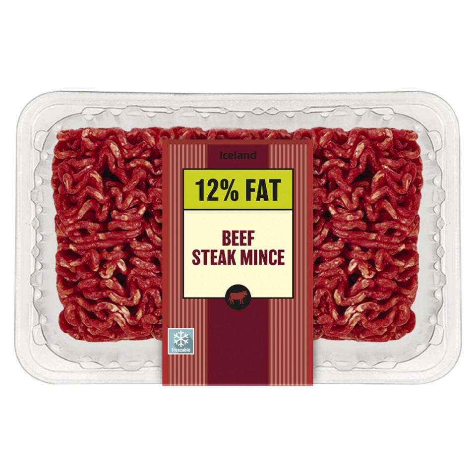 Iceland Beef Steak Mince 12% Fat 375g