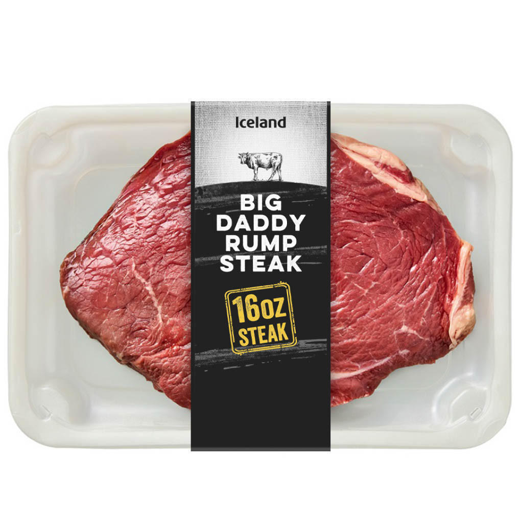 Iceland Big Daddy Rump Steak 454g | Iceland Foods