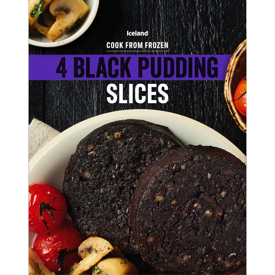 Iceland Black Pudding Slices 200g