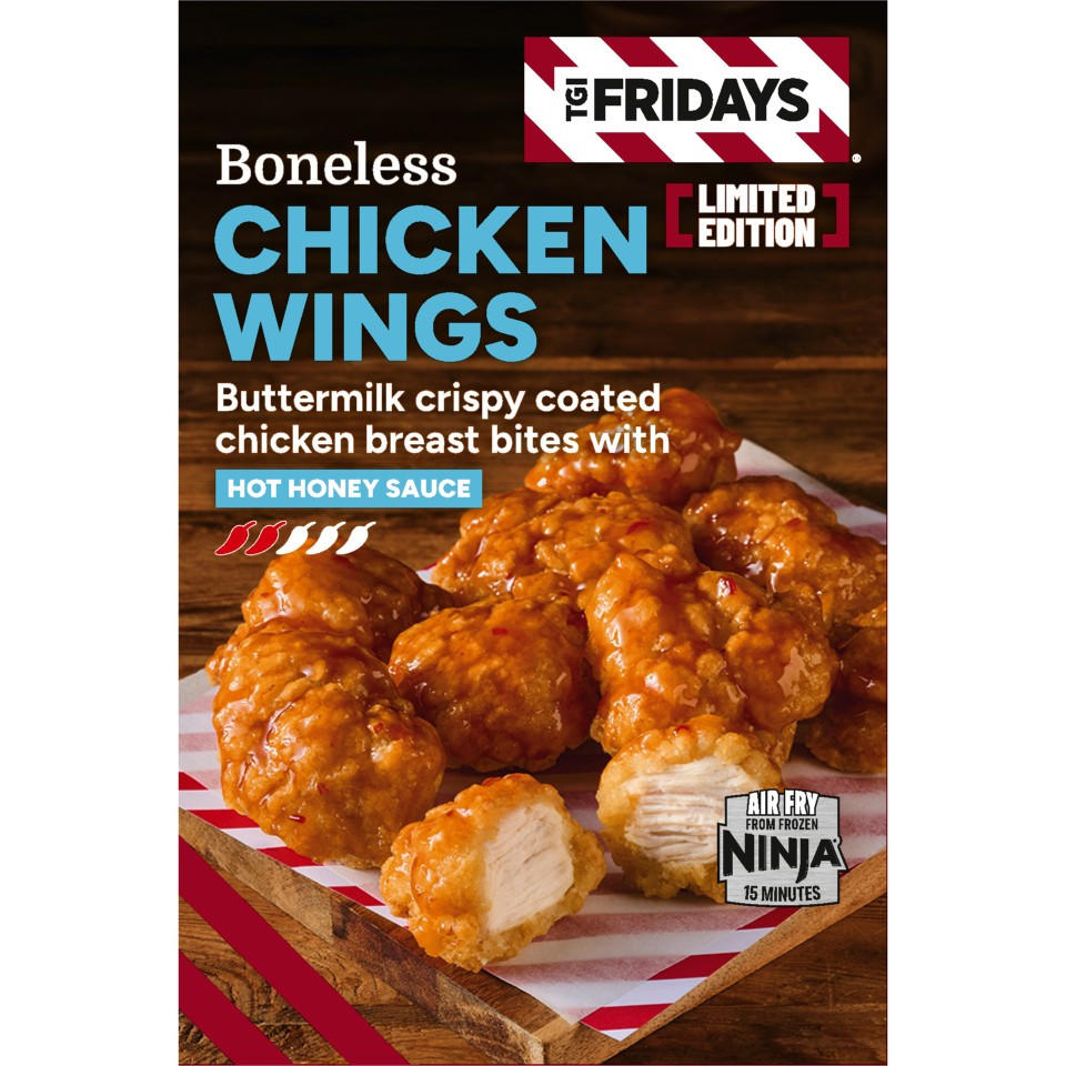 TGI Fridays TGI Friday Hot Honey Buttermilk Boneless Chicken Wings 400g