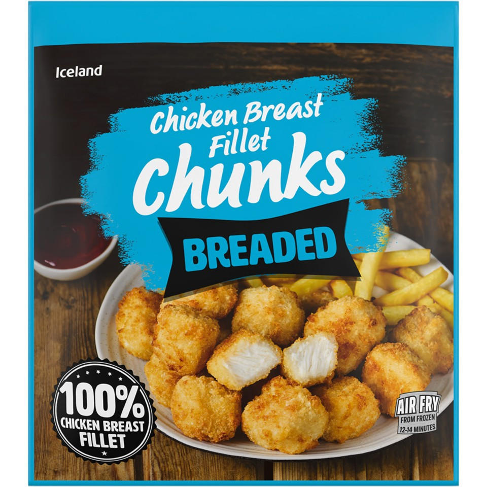 Iceland Crispy Chicken Breast Fillet Chunks 500g