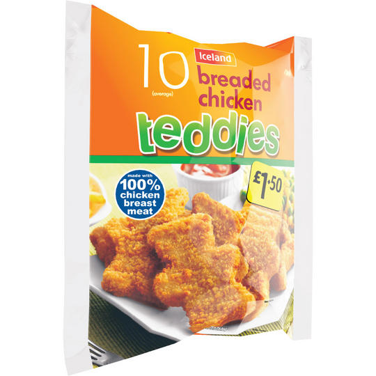 Iceland Breaded Chicken Teddies 500g