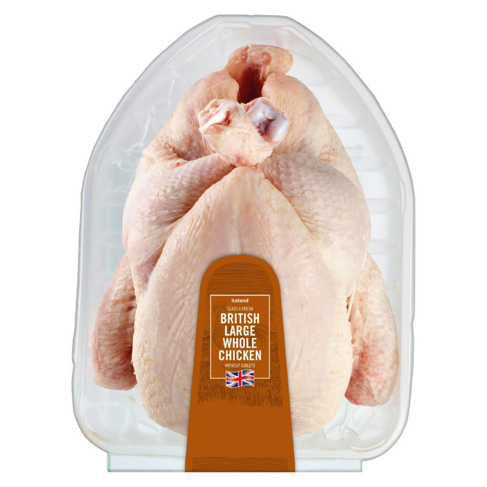 Iceland British Large Whole Chicken 17kg Chicken And Turkey Iceland Foods 