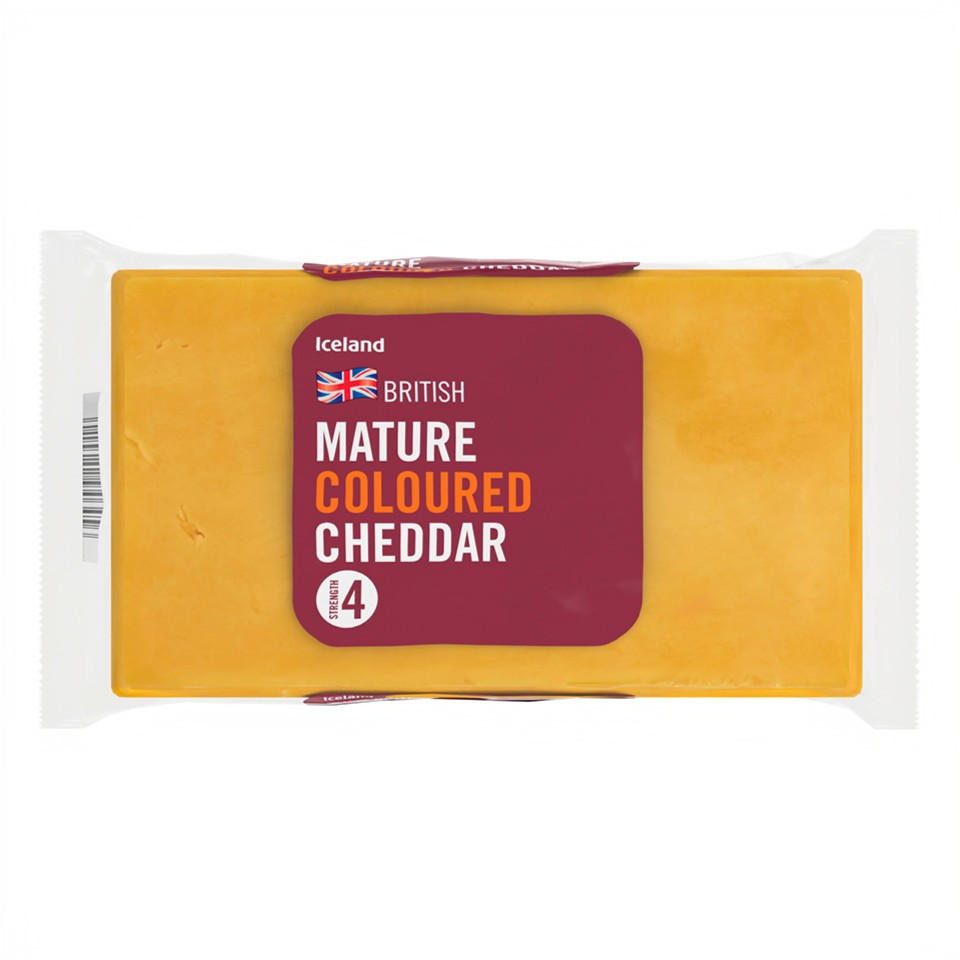 Iceland British Mature Coloured Cheddar 450g Cheddar Cheese Iceland Foods