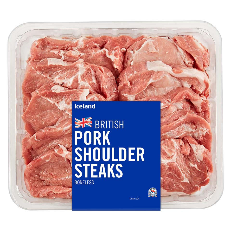 Iceland British Pork Shoulder Steaks Boneless | Pork | Iceland Foods