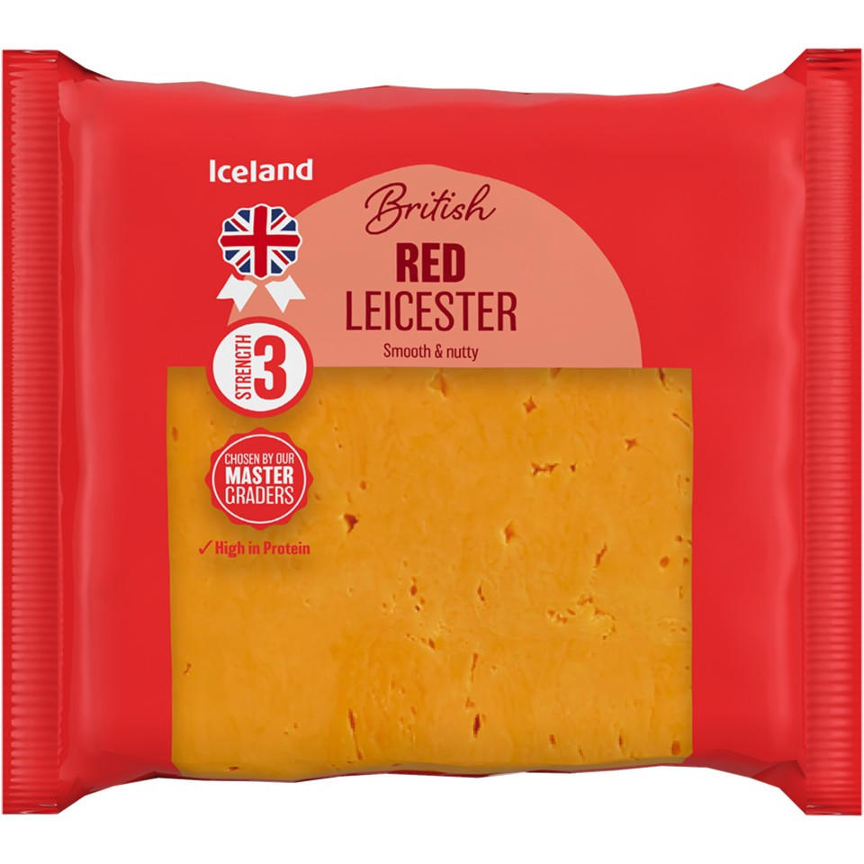 Iceland British Red Leicester 250g